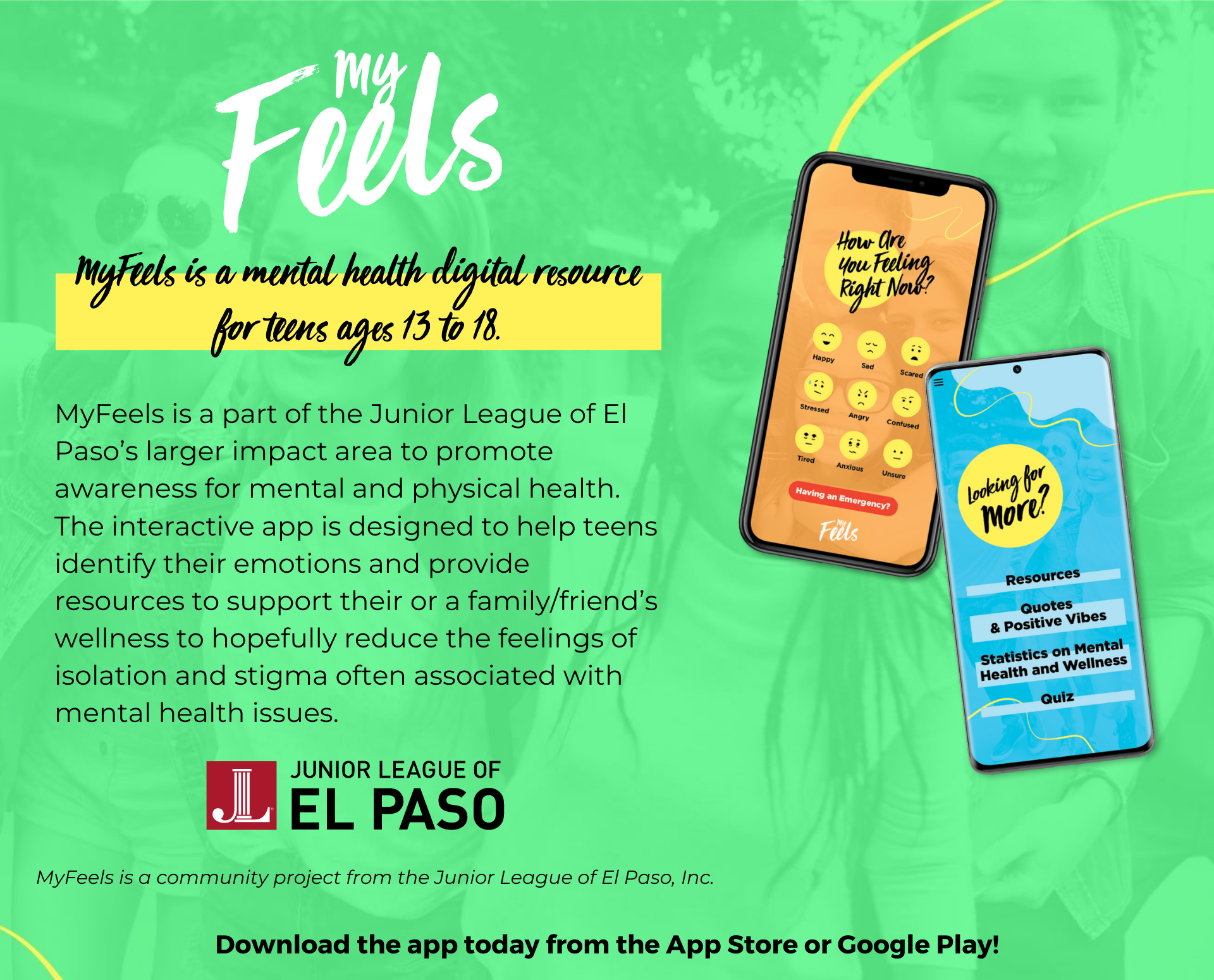 My Feels App Junior League of El Paso